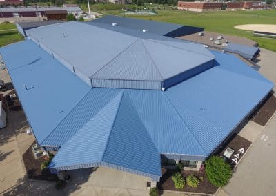 Big blue roof – before